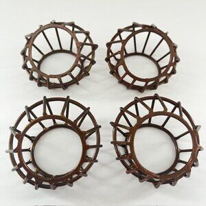 Kirkland's Bronze Metal Cage Napkin Rings - Set of 4